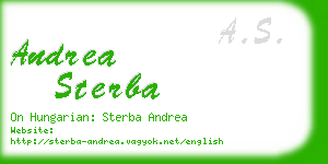 andrea sterba business card